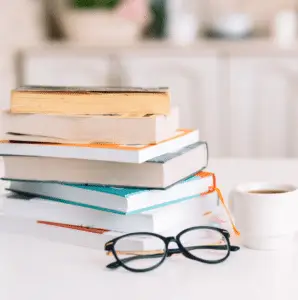 A stack of books